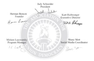Union Democracy seal