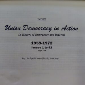 Union Democracy In Action Bound Vol. Number 1