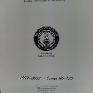 Union Democracy Review Bound Vol. Number 5